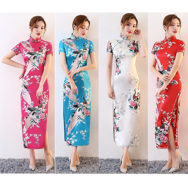 敬酒服冬季旗袍连衣裙长袖婚纱礼服拖尾复古套装女套装裙夏金丝绒短款旗袍冬装婚服中国风旗袍裙冬旗袍汉服改良汉服女改良夜店装