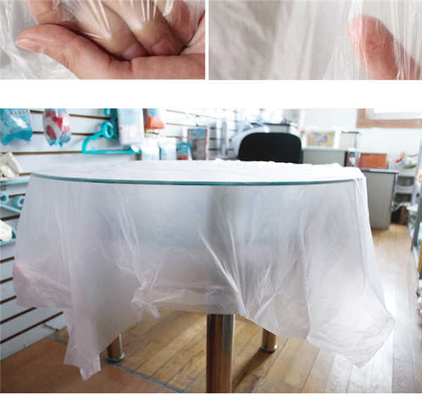 【10-100张一次性桌布】台布 防水油 塑料餐桌布圆桌方桌婚庆酒席