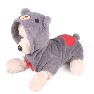 秋冬季加厚保暖变身四脚衣金毛幼犬吉娃娃柯基犬狗狗衣服宠物服装棉抓绒混纺棉麻珊瑚绒纯棉摇粒绒布羊羔绒牛仔布聚酯纤维不倒绒
