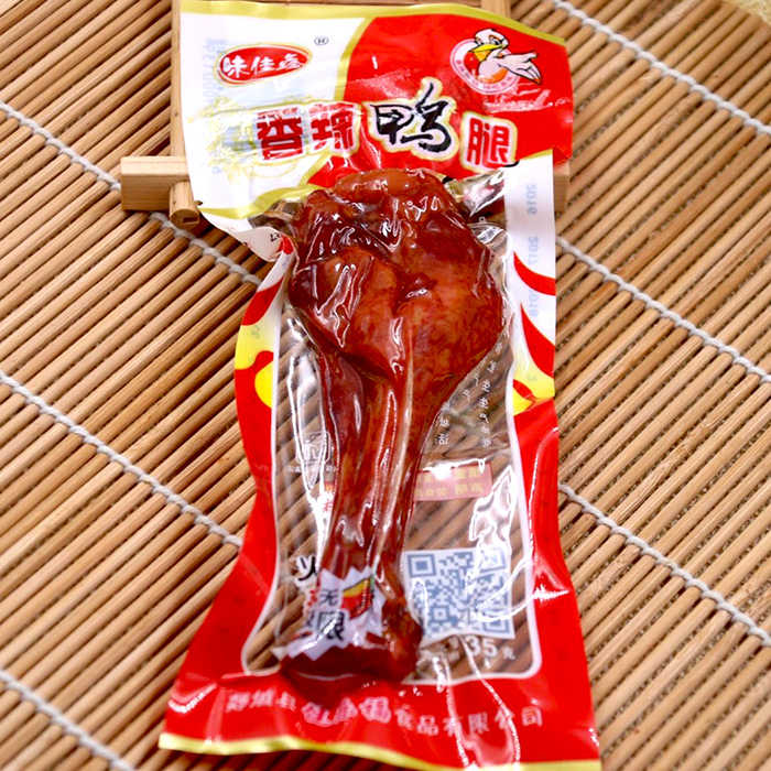 【四月小铺】乡巴佬风味小腿王35g*10个/5个休闲卤味鸭腿香辣味鸡腿肉类零食