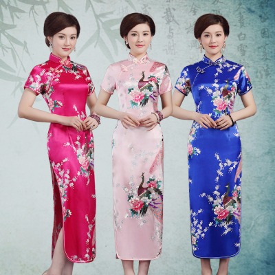 旗袍中袖衣服女两件套结婚衣服女婚纱礼服汉服女日常冬红色新娘女装女儿童公主女夏套装裙晚礼服长裙少女套装夏季服服裙女童修身女