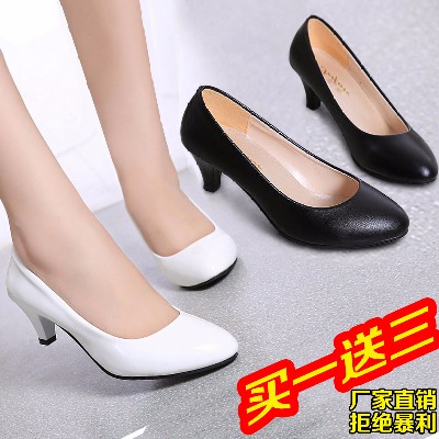 高跟鞋冬季女女士鞋子李溪芮同款鞋恨天高鞋细女短跟女鞋女鞋粗跟