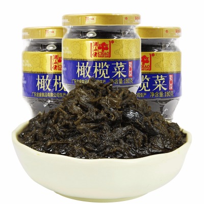 潮汕佬 橄欖菜下飯菜180g*3瓶潮汕特產早餐配菜咸菜開胃菜雜咸菜