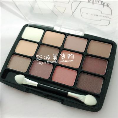 包邮美国L.A. LA COLORS 12 COLOR EYESHADOW PALETTE 12色眼影盘