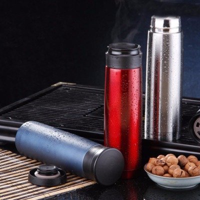 420ML全304不锈钢车载杯 便携式双层保温杯防漏硅胶圈 保温瓶