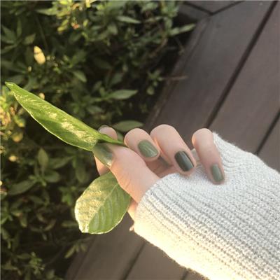 color rose绿色指甲油套装抹茶绿橄榄绿得鲜绿可撕拉无毒无味脚指
