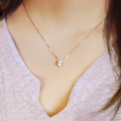 紫金项链刻字戒指精品礼物送妈妈礼物金子女生装饰品女孩私人钛钢