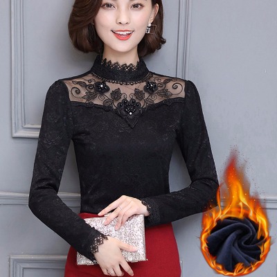 针织半袖男打底衫女中长款款小女装衫高领打女低领女打款女圆边衫打女中式衫薄款打女短款修身网纱冬季女士韩版衫熊梓淇同款韩版款
