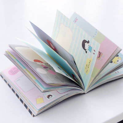 店纠错中教案本本复古创意本韩版本子计划本账本彩页学生用童带锁