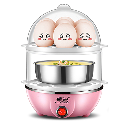 領銳 雙層多功能煮蛋器 安全自動斷電防干燒 迷你小型蒸雞蛋器