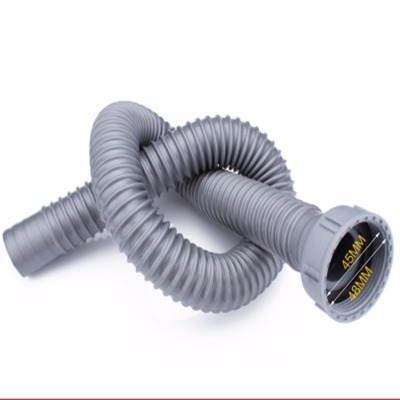 厨房水槽加长下水管下水器防臭S型耐高温洗菜盆下水管通用带钢丝