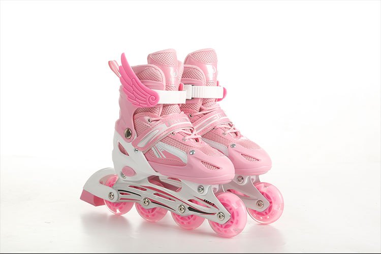 儿童溜冰鞋全闪套装男女孩旱冰鞋滑冰鞋轮滑鞋初学者可调直排护具