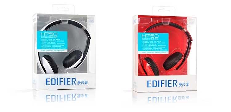 Edifier/漫步者 H750耳机头戴式手机线控重低音折叠通用有线无麦
