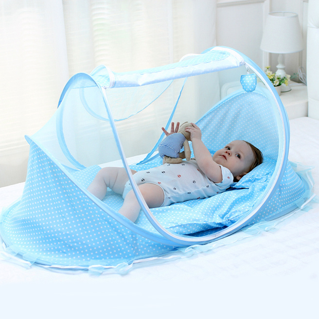 Baby mosquito net cover no installation folding baby sleeping yurt baby newborn bed mosquito proof tent