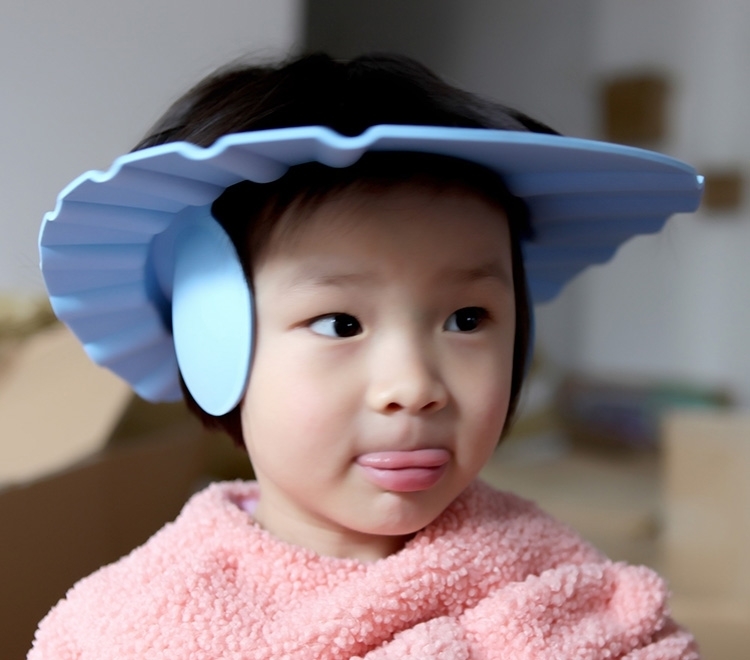 雅得奇儿童洗头帽小孩防水护耳儿童洗头帽可调节洗澡洗头神器