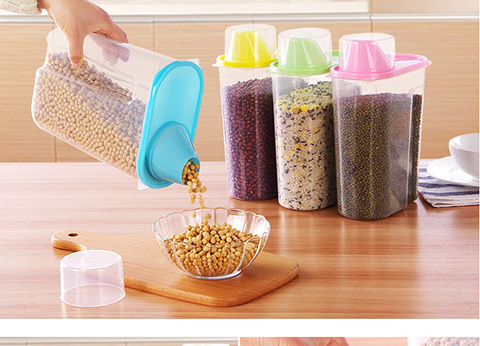 杂粮罐小麦秸秆食品保鲜盒厨房储物盒收纳罐