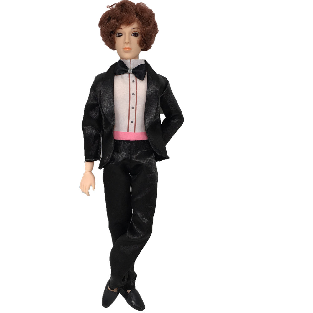 男芭比娃娃3d真眼珠32厘米男孩实身关节衣服王子新郎西装肯换套装