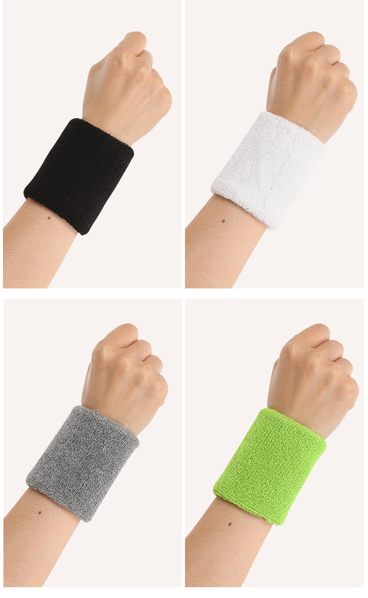 新款韩版热卖运动护腕弹力毛巾吸汗护腕篮球羽毛球舞蹈瑜伽护腕带ZZX