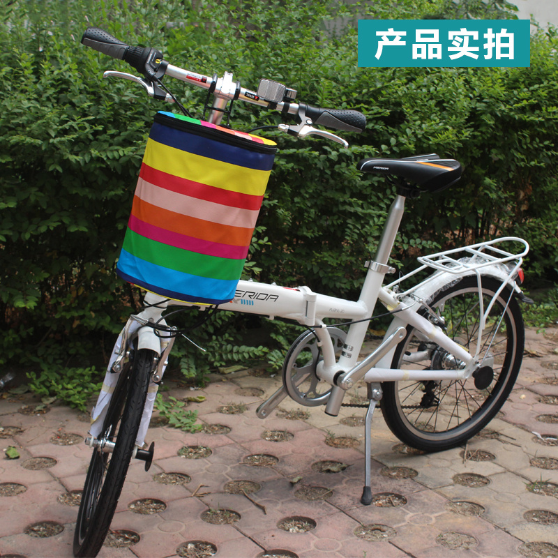 Bicycle Basket Front Basket Bicycle Basket Folding Bicycle Basket Vegetable Basket Canvas BMX Basket Cloth Basket Basket