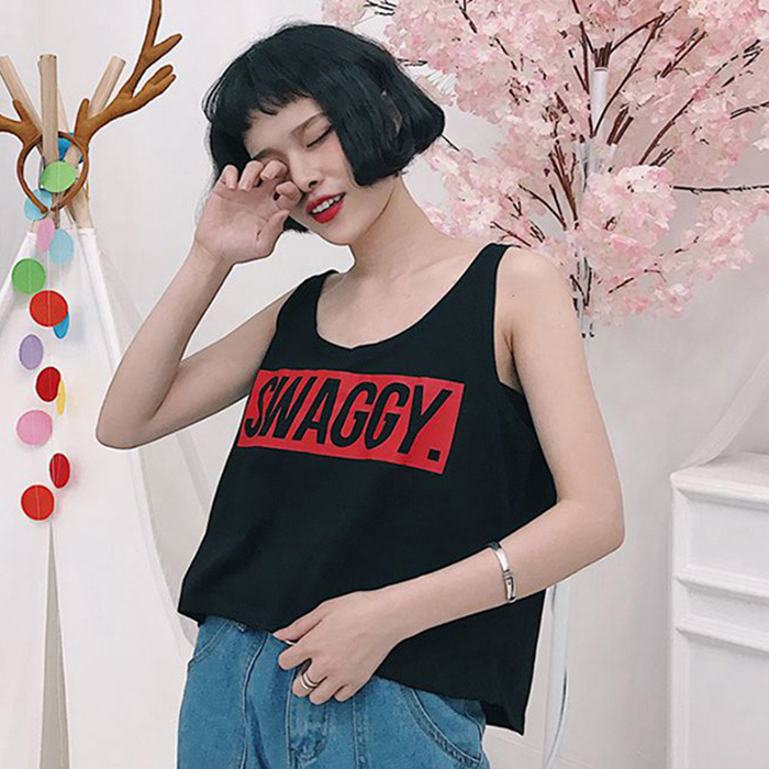 Sleeveless t-shirt women loose Korean version of the outerwear camisole female summer sleeveless vest female students all-match bottoming shirt female