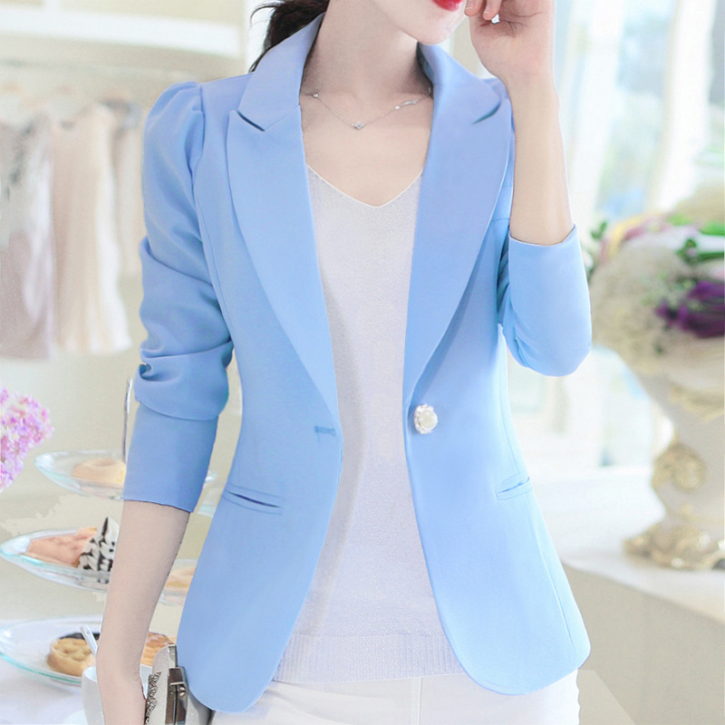2020 spring and summer new Korean slim long sleeve Blazer Jacket Women's casual suit casual