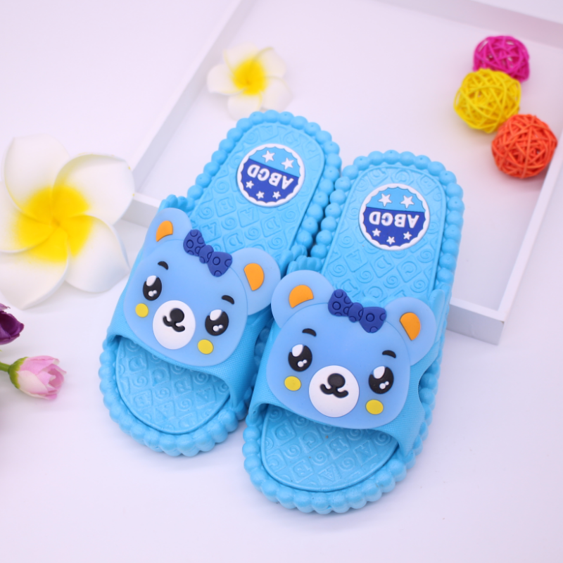 KT cat children's slippers summer girl boy's sandal anti slip thick bottom breathable indoor and outdoor sandals 3-12 years old