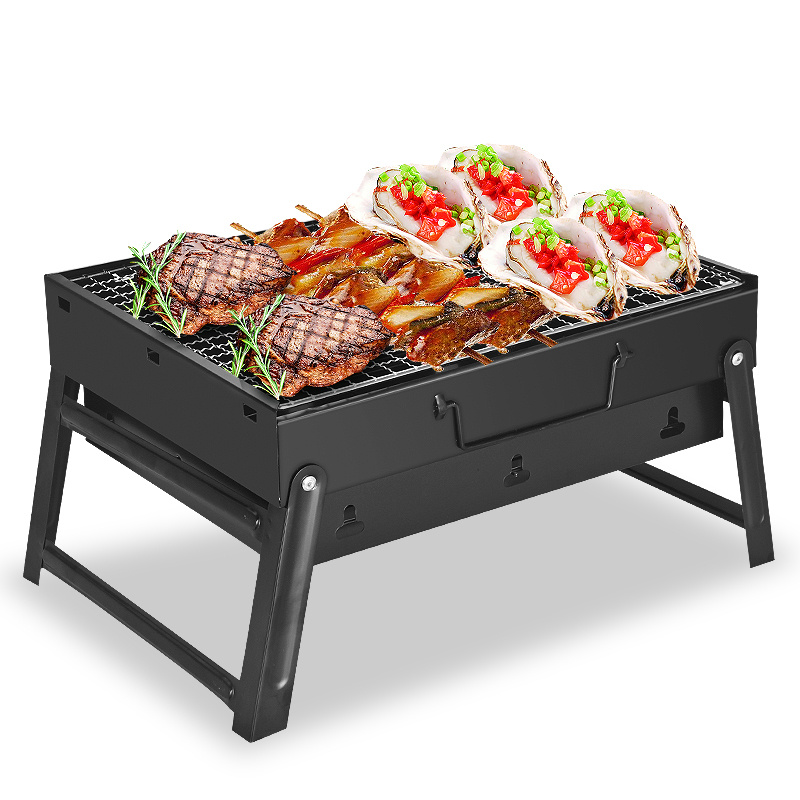 烧烤架户外木炭烧烤炉子家用便携bbq加厚烤肉箱全套烧烤工具3-6人