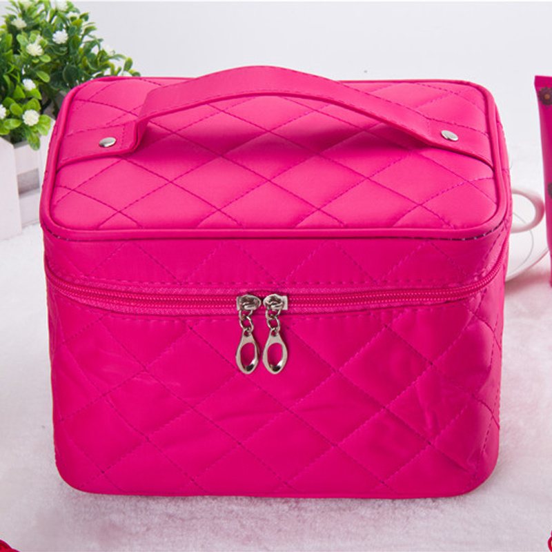 Student Korean version cosmetic bag female large-capacity waterproof storage bag portable travel large rhombic cosmetic bag 93