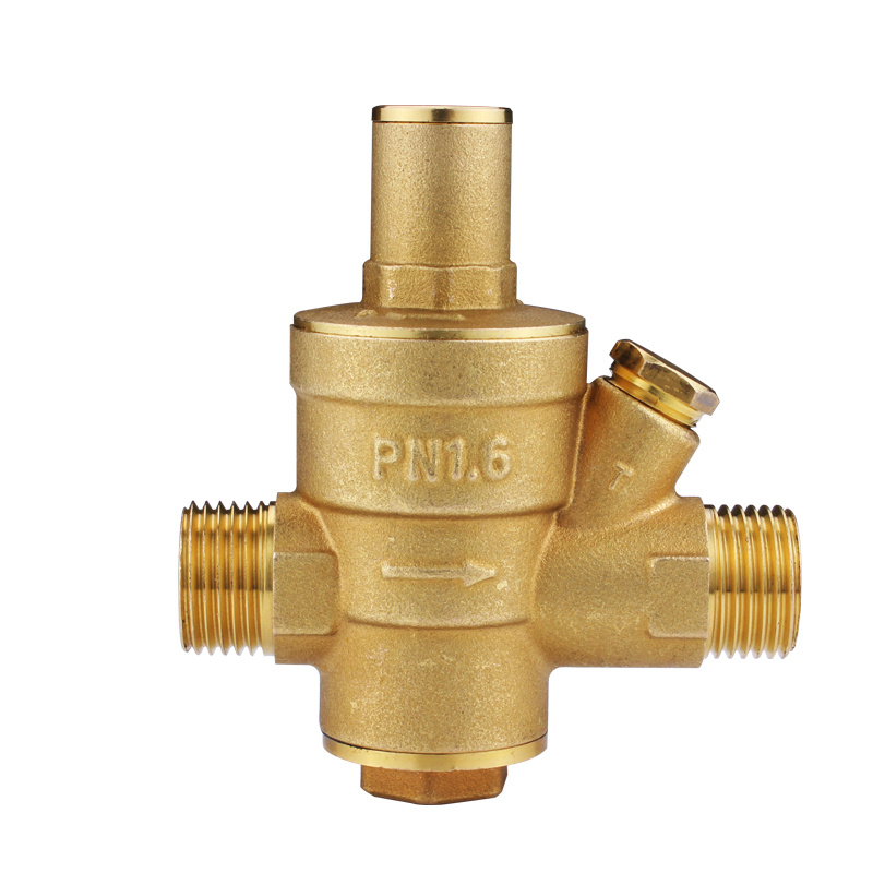 家用自来水减压阀稳压阀热水器净水器恒压阀黄铜加厚4分6分可调式