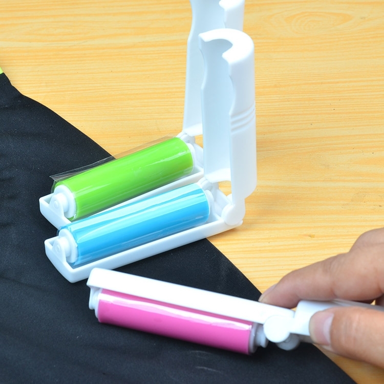 Washable clothes dust removal roller lint sticker portable clothes lint removal dust collector electrostatic brush lint removal roller