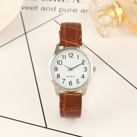 Minimalist Quartz Watch For Couples And Students Casual Style_voghion.com