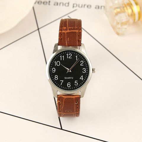 Minimalist Quartz Watch For Couples And Students Casual Style_voghion.com