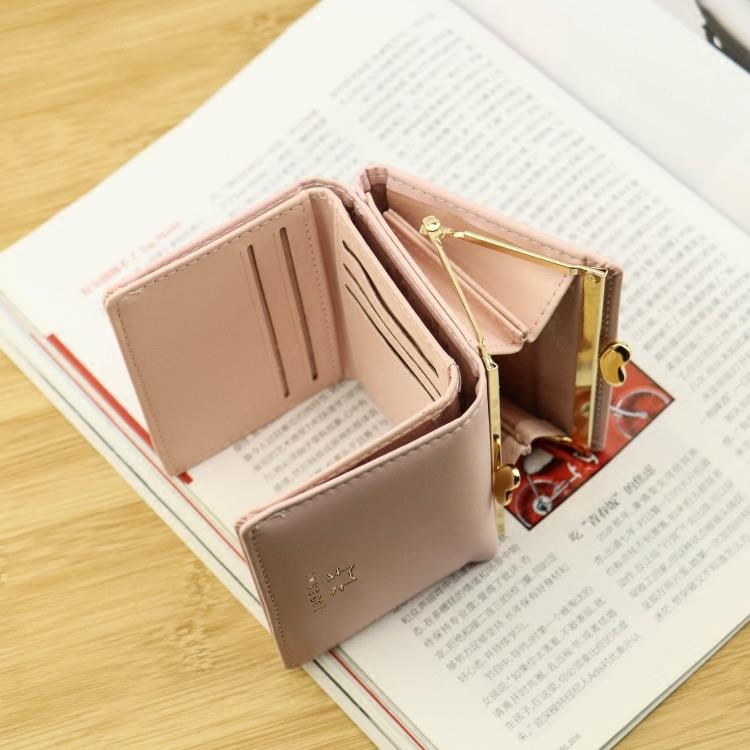 钱包女短款日韩版学生女士钱包女短款兔耳朵钱夹小零钱包女卡包潮