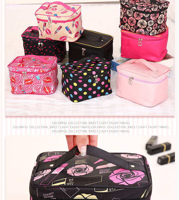 旅行随身化妆包大容量便携收纳盒品袋小号韩版学生网红少女心包包