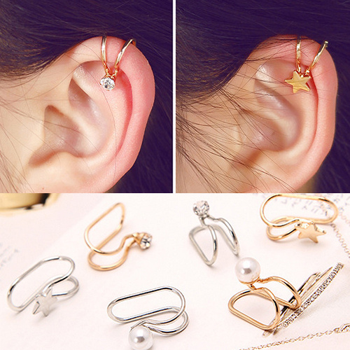 韩版潮耳饰品小学生耳夹u型夹耳环网红无耳洞耳夹女耳饰品耳骨夹