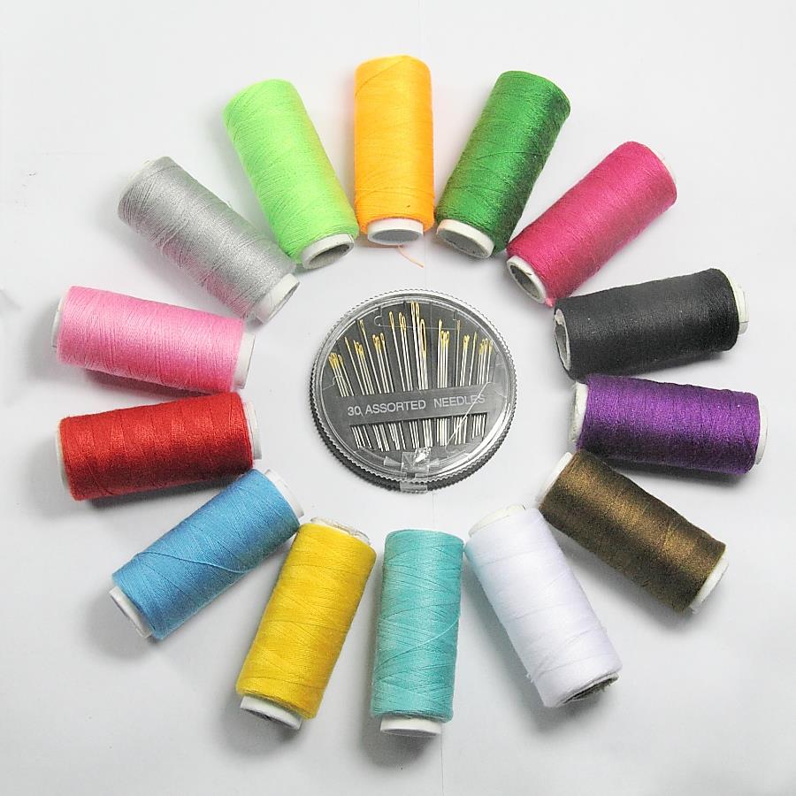 彩色底线缝纫机宝塔针线边线缝线缝纫线