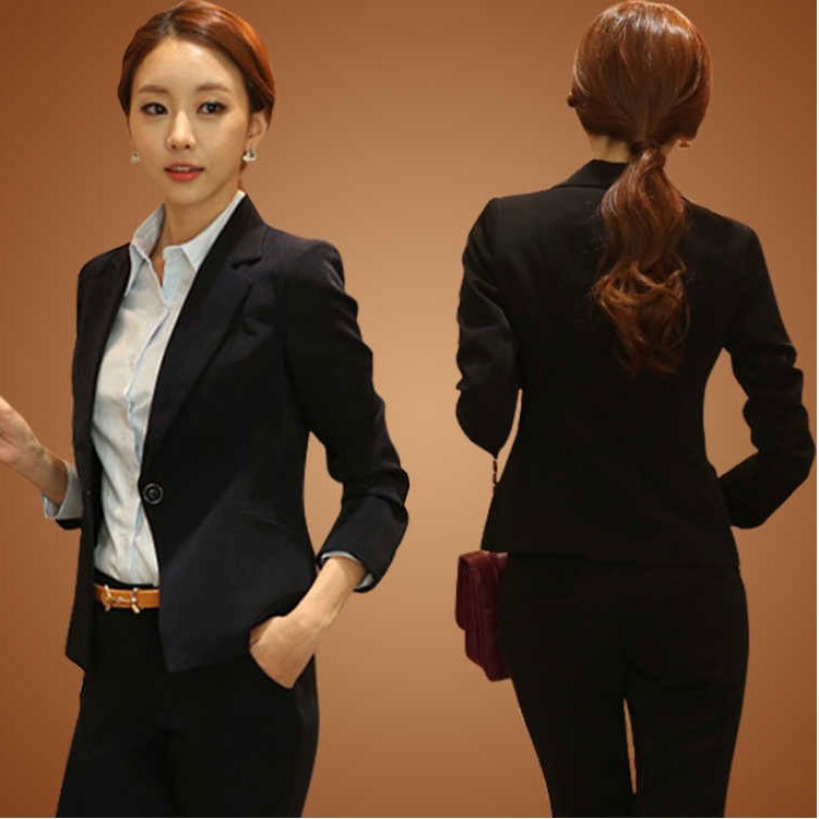 Net Red 2019 New Women's Suit Large Size Women's Suit Professional Lady's Suit Long-sleeved Slim Korean Women's Suit Jacket