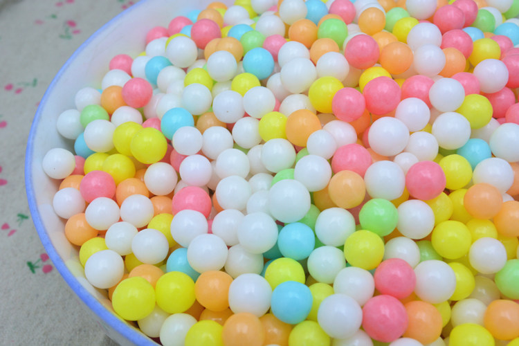 买二送一彩色水果味糖豆彩虹色吉利豆软糖果装饰酸甜硬250克