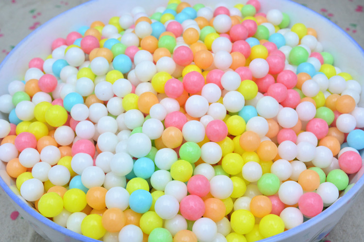 买二送一彩色水果味糖豆彩虹色吉利豆软糖果装饰酸甜硬250克