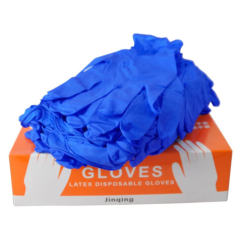 Food grade thickened nitrile disposable gloves rubber latex beauty massage waterproof household cleaning nitrile gloves