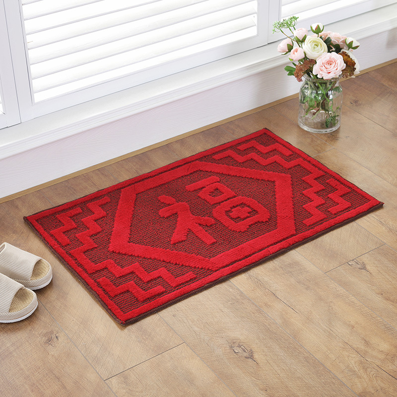 [buy two to get a gift] Geely carpet door mat bedroom floor mat bathroom door anti slip water absorbent mat