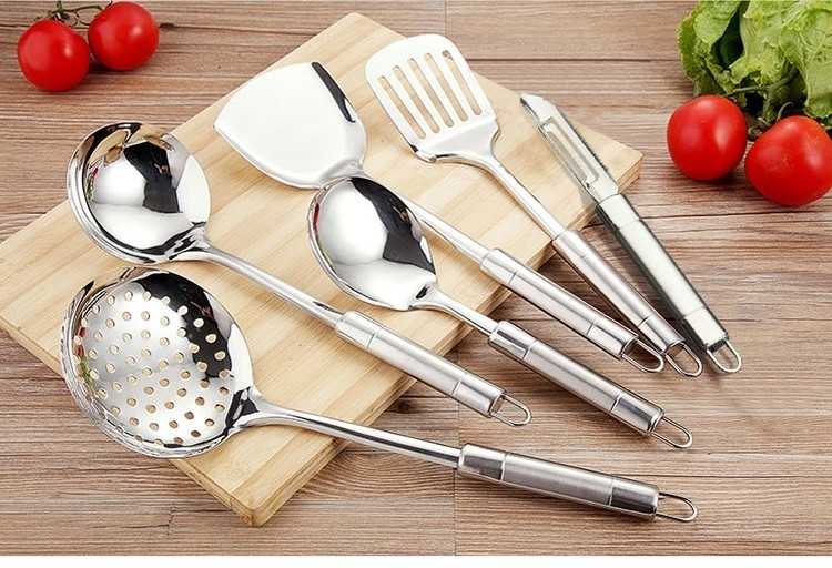 【4-7件套厨具】厨房锅铲套装不锈钢厨具套装七件套铲勺汤勺漏勺