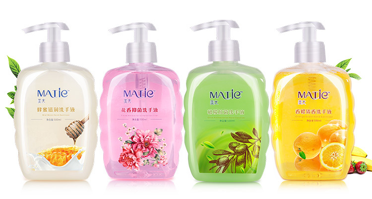 【4种香味】美太抑菌杀菌洗手液瓶500g保湿滋润儿童家庭装多泡沫