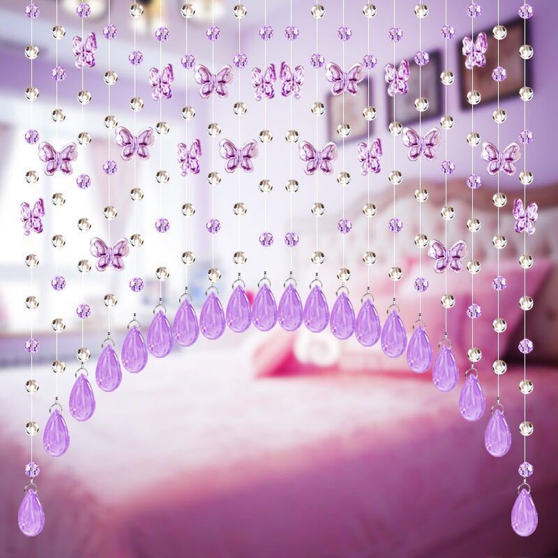 Buy Butterfly Bead Curtain Door Curtain Crystal Partition Curtain