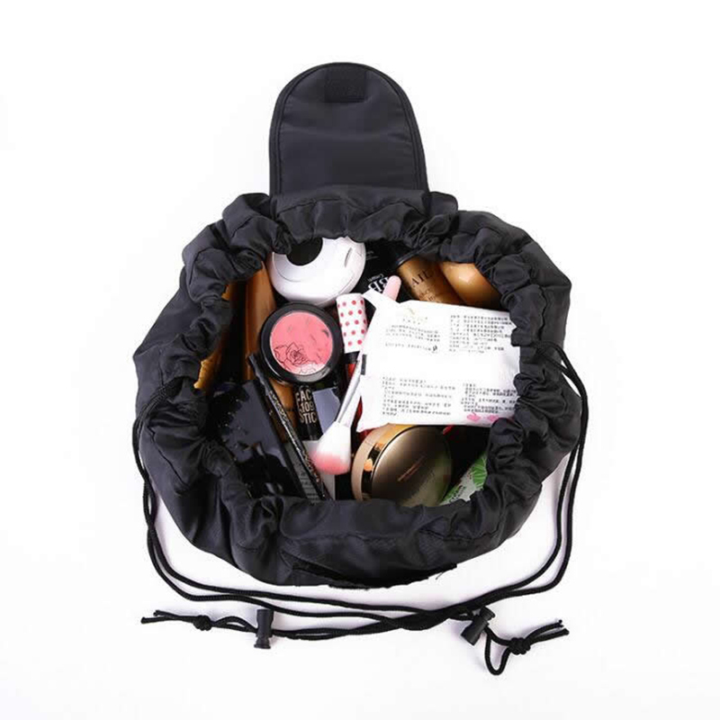 Korean vely lazy cosmetic bag large capacity travel bag waterproof cosmetic bag portable folding storage bag wash bag