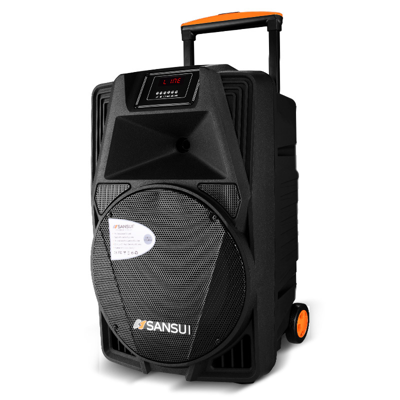 山水ss2-12户外音响12吋大功率便携拉杆广场舞低音炮蓝牙k歌音箱