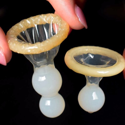 威尔乐柔珠单双珠按摩安全套男用情趣型避孕套各一只装