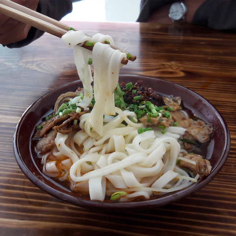 贵州特产铜仁手工盘子粉 绿豆粉 2斤 早晚餐小吃米粉宽粉 包邮