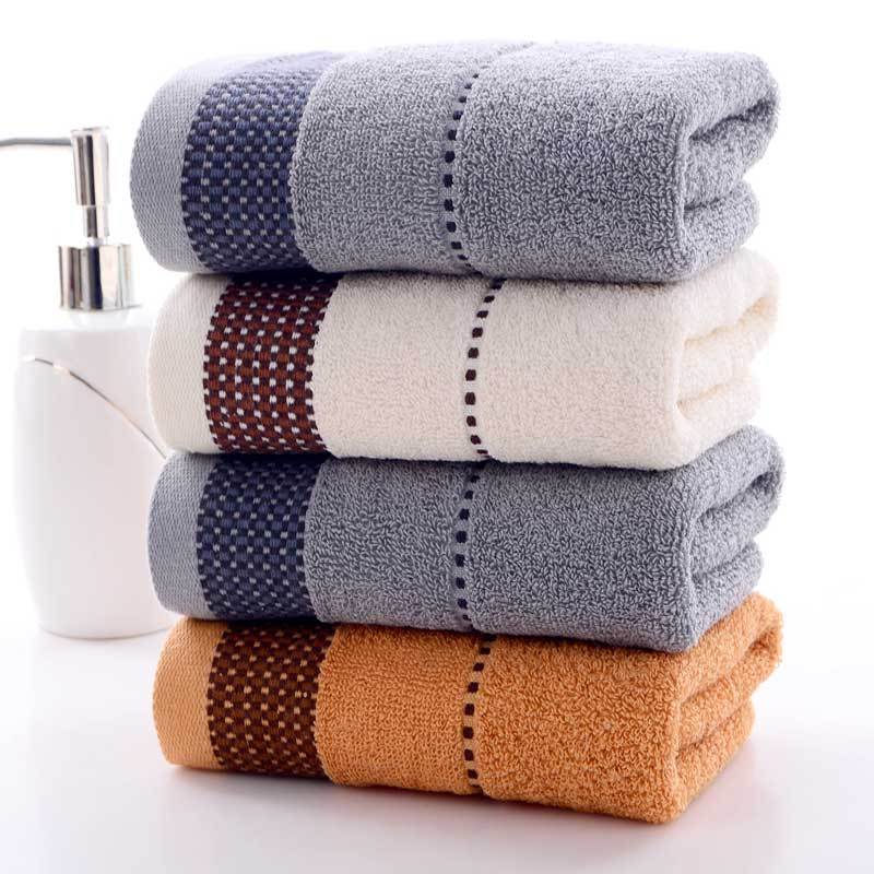 [4 pieces of pure cotton towel] towel bright household adult face towel absorbent soft thickened towel